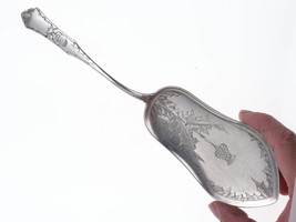 Antique Silver Thistle engraved Fish server - £132.23 GBP