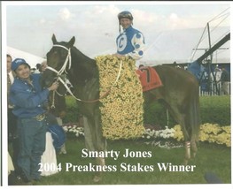 2004 - SMARTY JONES in the Preakness Stakes Winners Circle - 10&quot; x 8&quot; - £15.98 GBP