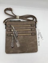 Malibu Skye Crossbody Purse - Taupe - $34.65