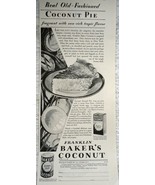 Franklin Baker’s Coconut Print Advertisement Art 1920s - €8,67 EUR