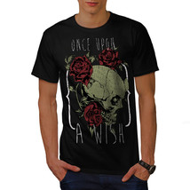 Wellcoda Once Upon A Wish Skull Mens T-shirt, Ghost Graphic Design Printed Tee - £14.87 GBP+