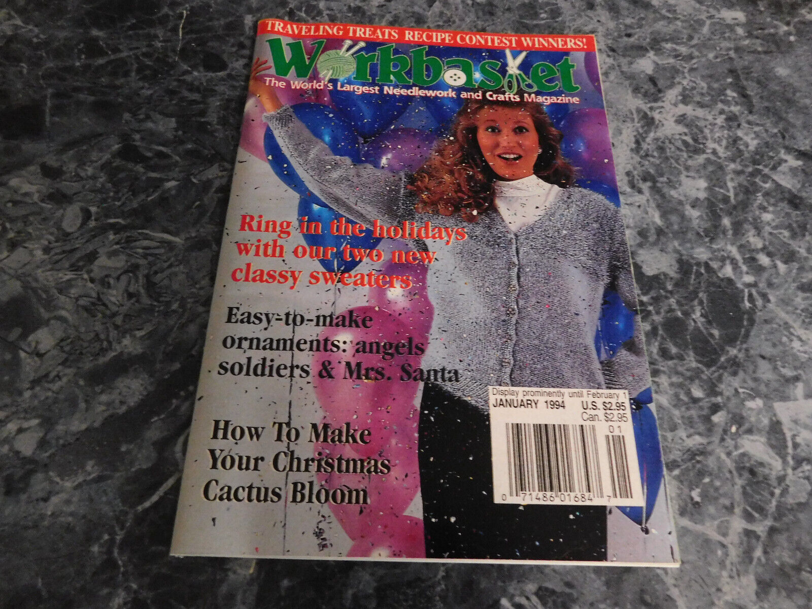 The Workbasket Magazine January 1994 Vol 59 No 2 Dressy Sweaters - $2.99
