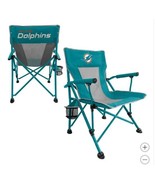 Miami Dolphins Hand Arm Chair Aqua NFL Tailgating Camping Cup Holder - $98.99