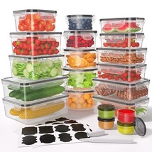 40 Pcs Food Storage Containers With Lids Airtight (20 Containers &amp; 20 Li... - $47.99