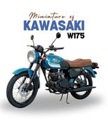 Homemade Motorcycle Kawasaki W175 Classic Vintage Model Miniature Hand B... - £185.34 GBP