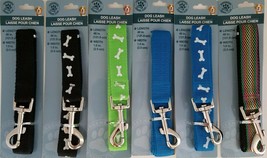 Dog Leashes Nylon Strap 1” x 48” Quick Release Buckle Select: Color - £2.34 GBP