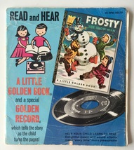 Frosty The Snowman 7&#39; Vinyl Record / 24 Page Book, Golden-00179, 1951 - £22.71 GBP