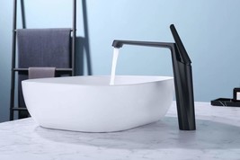 Black Finish One Hole Single Handle Vessel Bathroom washbasin Sink Faucet mixer  - $199.89