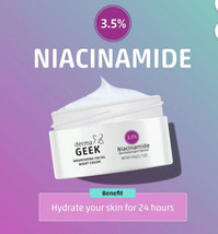 Derma GEEK Nourishing Facial Night Cream 3.5% Niacinamide:48g/1.7oz- - £11.59 GBP