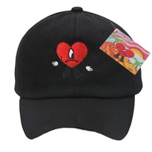 Bad Bunny baseball cap Embroidered Cotton Adjustable Dad Hat summer women peaked - £84.59 GBP