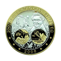 Germany 10 Euro Coin 2008 Silver Painter Carl Spitzweg 36mm 03892 - £36.96 GBP