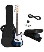 Electric Bass Guitar Full Size 4 String Strap Guitar-Blue - Color: Blue - €134,39 EUR