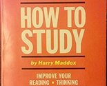How to Study Maddox, Harry - £2.37 GBP