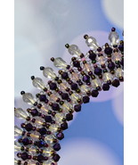 Purple, Pink and Clear Crystal Necklace - $1,080.14 MXN