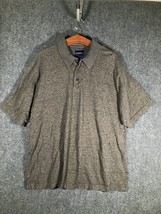 Catalina 2XL Mens Brown/Gray Polo Shirt 100% Cotton Casual Golf XXL Soft... - $13.19