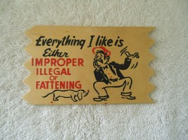 Vintage Wooden &quot; Everything I Like &quot; Postcard &quot; Great Collectible Item &quot; - £14.68 GBP