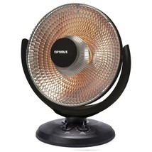 Optimus 14 Inch Oscillating Dish Heater in Black - $70.01