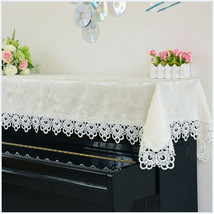 78.7x35.4inch Piano Anti-Dust Cover Dust Lace Fabric Cloth Elegant Piano... - £31.25 GBP