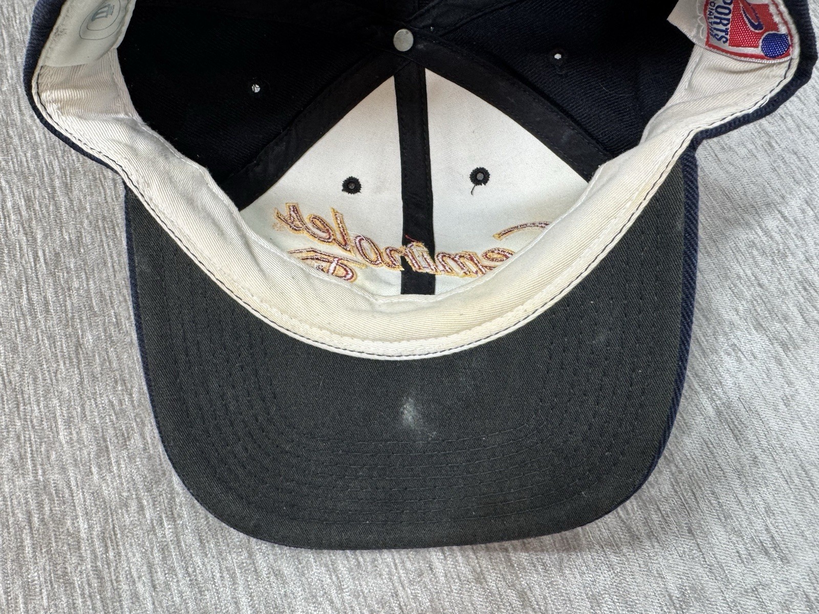 Vintage Florida State Seminoles Hat Cap Snap Back Sport Specialties Script Blue Item image 11