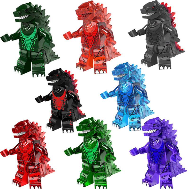 8PCS/SET Godzilla Minifigure Building Blocks Fits Lego Toys Gifts
