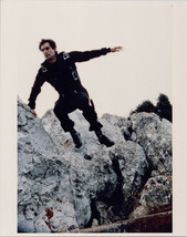 Timohty Dalton jumps from rock as Bond The Living Daylights 8x10 photo 1980&#39;s - £9.43 GBP