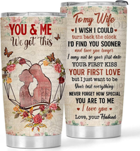 Gifts for Wife from Husband - 20Oz You &amp; Me Stainless Steel Tumblers Gifts for H - £14.15 GBP