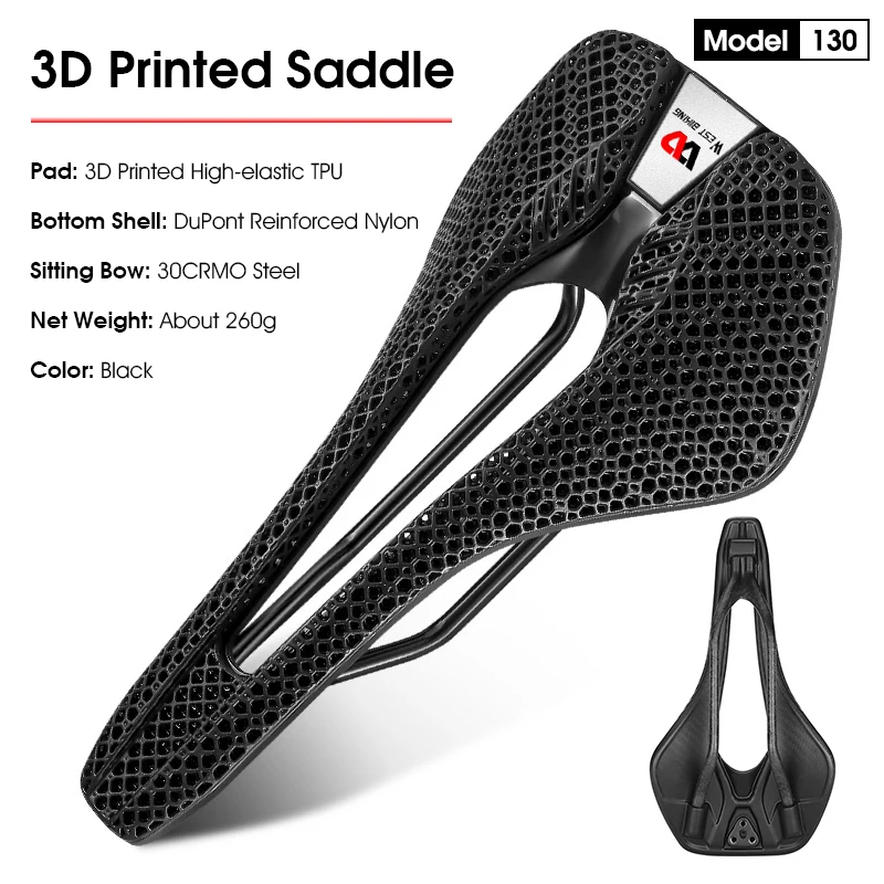 WEST BI 3D Printed Bicycle Saddle Ultralight    Bike Seat Men Women Triathlon Ra - $157.86