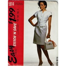McCalls Sewing Pattern 5914 Two Piece Dress Top Skirt Misses Size 18-24 - £7.16 GBP