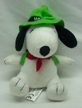 Peanuts Snoopy As Camper 5&quot; Plush Stuffed Animal Toy Met Life Camping Hiking - £11.85 GBP