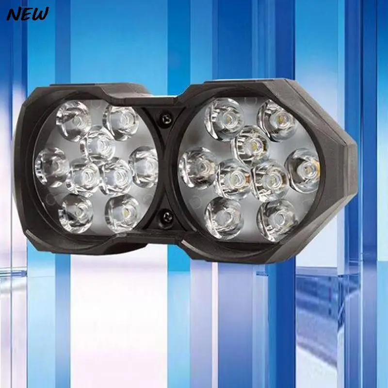 Super Bright Motorcycle Car Light 18 LED 40W Light Headlight Spotlights Headla - £13.94 GBP
