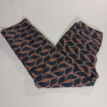 Ann Taylor Devin Fit Women&#39;s Coral &amp; Black Leaves Straight Pants Size 2 ... - €19,06 EUR
