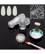 4 Bottles Micro Pixie Bead And Rhinestone Charms For Nail Art, Resin Cra... - £15.84 GBP