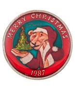 Pink Panther 1987 Joyeux Noël 1988 Bonne Année 1 oz. Peinture Émaillée E... - $245.83