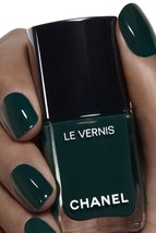 Chanel Le Vernis 582 Fiction Nail Color Lacquer Polish Dark Green .4oz 13ml Nw - £30.62 GBP