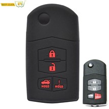 4 Buttons  Car Key Case For 3 6 RX-8 MX5 MX-5 Miata MPV SPEED3 2010 2011 2012 20 - £29.08 GBP