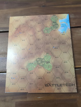 (1) Of Battletech 1985 A Game Of Armored Combat Cardstock Hex Map Fasa - $18.55