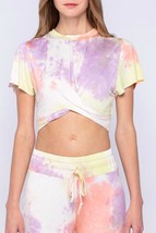 Skylar + Madison tie dye crop top in Multi Tie Dye - size M - £17.76 GBP