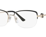BVLGARI Eyeglasses BV2225B 2033 Pink Gold &amp; Black Frame W/ Clear Demo Lens - £150.32 GBP