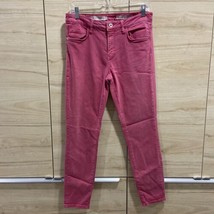 Pilcro and the Letterpress Women Red Mid-Rise Skinny Jeans sz 30x27 #w37 - £10.30 GBP