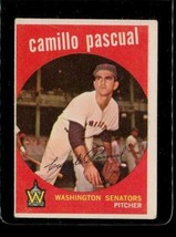 Vintage Baseball Card Topps 1959 #413 Camillo Pascual Washington Senators Wb - £8.39 GBP