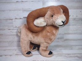 Vintage Dakin Nature Babies Big Horn Sheep Ram Plush Stuffed Animal Toy 1973 14" - $16.78
