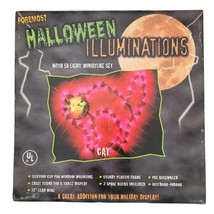 New Vintage Foremost Halloween Illuminations Silhouette 50 Light Large Black Cat - £19.77 GBP