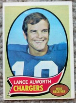 1970 Topps Football Lance Alworth #240 Wide Reciever San Diego Chargers Ex - £5.67 GBP