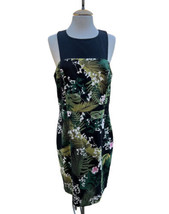 Adrianna Papell Leaves All over Print Classy Sleeveless Designer Dress Size 12 - £19.78 GBP