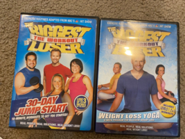 Lot of 2 DVDs The Biggest Loser The Workout Weight Loss Yoga/30 day jumpstart - £9.52 GBP