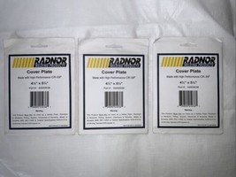 RADNOR COVER PLATE 4 1/2&quot; x 5 1/4&quot; PART # 64005036 LOT OF 3 NEW - $9.89