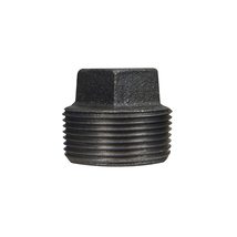 Pipe Fitting, Black Plain Plug, 2-In. - £13.67 GBP