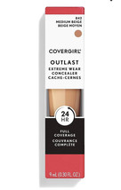 Covergirl Outlast Extreme Wear Concealer 842 Medium Beige Full Coverage:9ml - £10.04 GBP