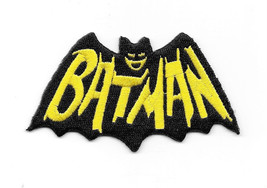 Batman 1960's TV Show Cape and Name Logo Embroidered Patch, NEW UNUSED - $7.84