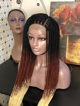 Braided Three Tone Box Braided Wig. Made On A Lace Frontal. Length Is 26... - $135.11